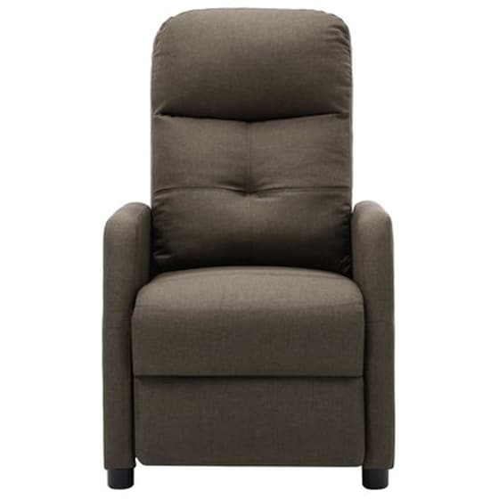 Vidaxl Πολυθρόνα Ανακλινόμενη Taupe Υφασμάτινη image 4