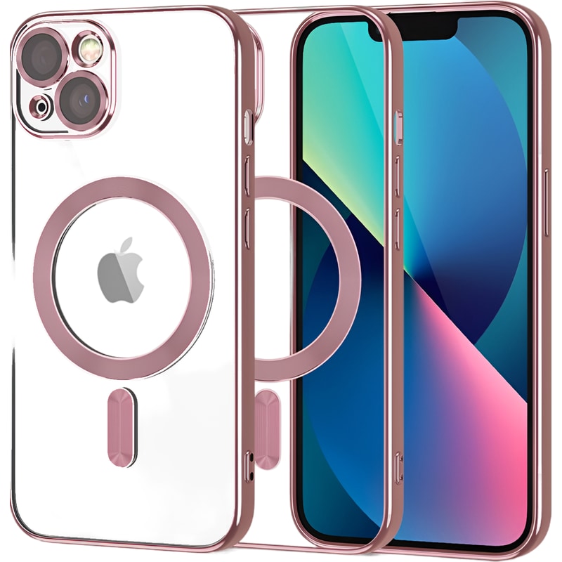 Θήκη Apple iPhone 13 - Tech-Protect MagShine MagSafe με πλαίσιο κάμερας - Rose Gold