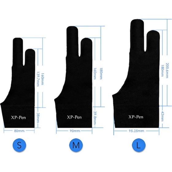 Γάντι σχεδίασης XP-PEN AC08-L για tablet σχεδίασης Large - Black image 2