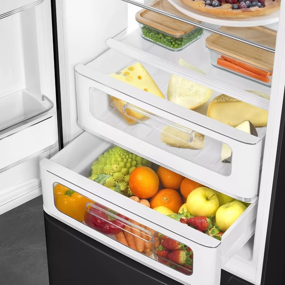 SMEG FAB32LBL6 332 Lt Total No Frost Μαύρο Ψυγειοκαταψύκτης image 8