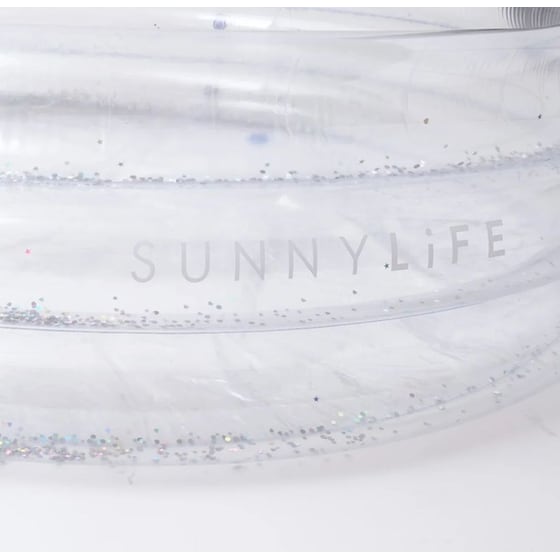 Φουσκωτή Οικογενειακή Πισίνα SUNNYLiFE Glitter 377Lt - Διαφανή image 1
