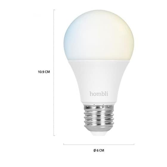 Έξυπνη Λάμπα Hombli Smart E27 9W WHT 2 Τμχ  - Ρυθμιζόμενο Λευκό image 6