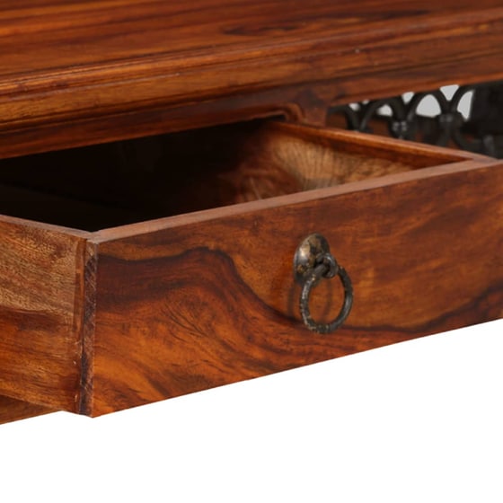 Γραφείο με Συρτάρια VidaXL από Μασίφ Ξύλο Sheesham 120x50 cm - Καφέ image 4