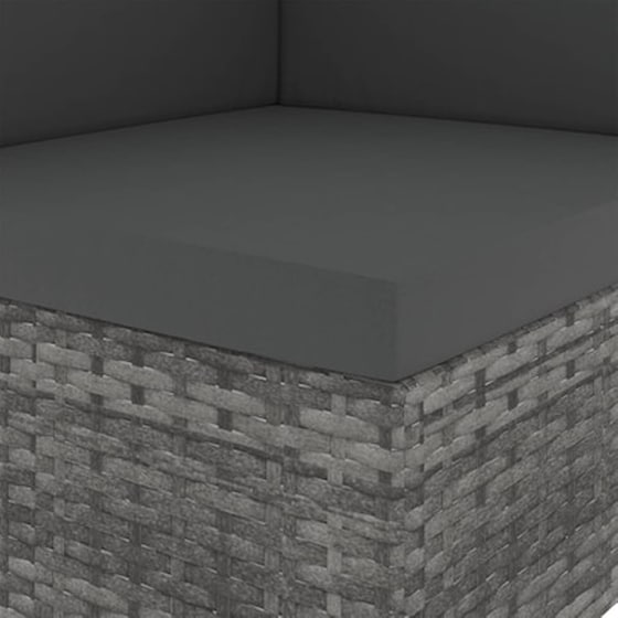 Vidaxl Σαλόνι Κήπου 9 Τεμαχίων Γκρι Από Συνθετικό Ρατάν image 2