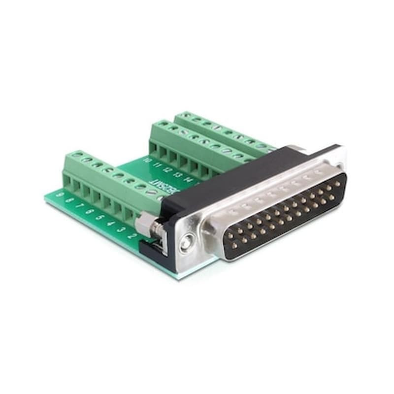Αντάπτορας Delock Terminalblock 27pin To D-sub25 Male