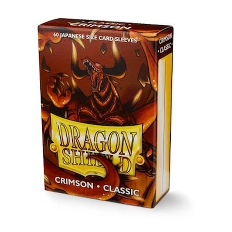 Ygo Dragon Shield Sleeves Japanese Small Size – Crimson (box Of 60)