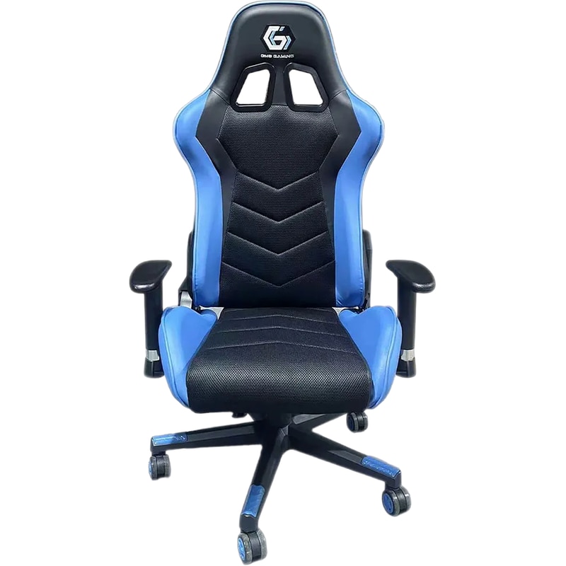 Καρέκλα Gaming Gembird GC-01 από Τεχνητό Δέρμα - Μαύρη/Μπλε