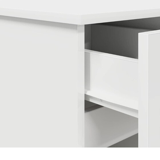 Γραφείο VidaXL από Επεξεργασμένο Ξύλο 140x49x76 cm - Λευκό image 5