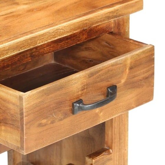 Κάβα Κρασιών Vidaxl Από Μασίφ Ξύλο Ακακίας - Καφέ image 5