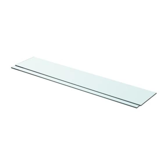 Ράφια Τοίχου VidaXL Πάνελ από Γυαλί 80x15 cm 2 Τμχ - Διάφανο image 1