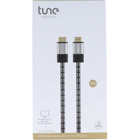 Καλώδιο Tune TechFlex High Speed HDMI 2.0 Male σε HDMI Male - 1.5m image 1