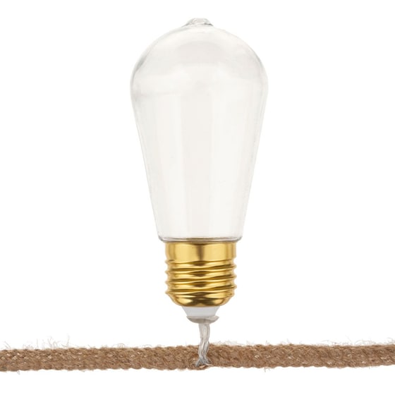 Διακοσμητική Γιρλάντα Μπαταρίας με 10 LED Φωτάκια A-s Bulb 182437 - Χρυσή image 1