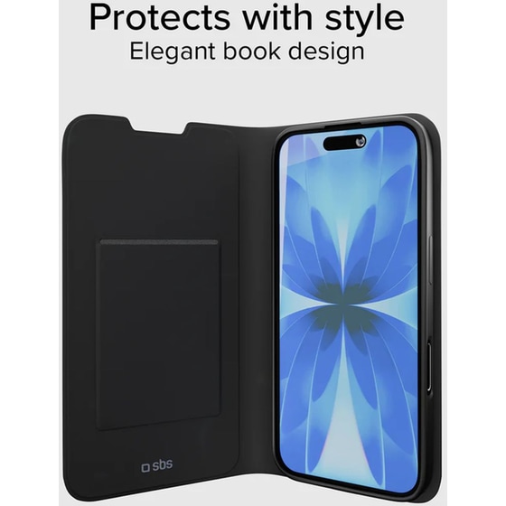 Θήκη Apple iPhone 17 - SBS Book-style Case with Stand Support - Black image 1