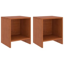 Κομοδίνο Vidaxl Από Μασίφ Ξύλο Πεύκου 2τμχ 35x30x40 cm - Καφέ Μελί