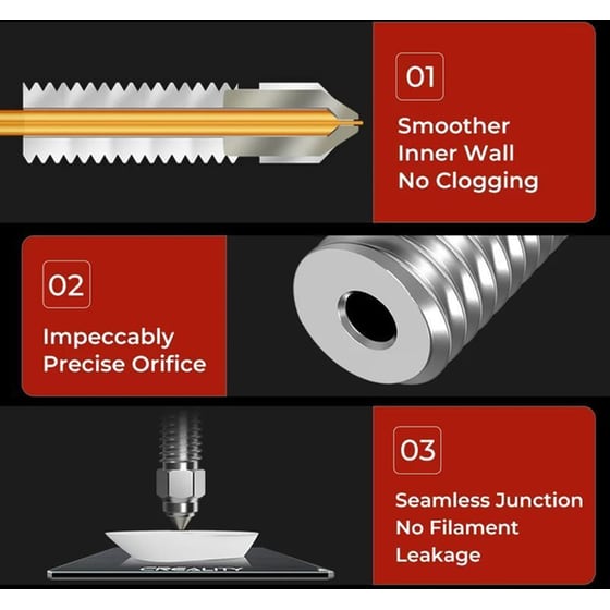 Creality High Flow Nozzle Kit 4τμχ image 8