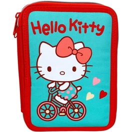 Κασετίνα Παραλληλόγραμμη Gim Διπλή Hello Kitty Sweetheart