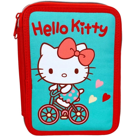 Κασετίνα Παραλληλόγραμμη Gim Διπλή Hello Kitty Sweetheart image 0