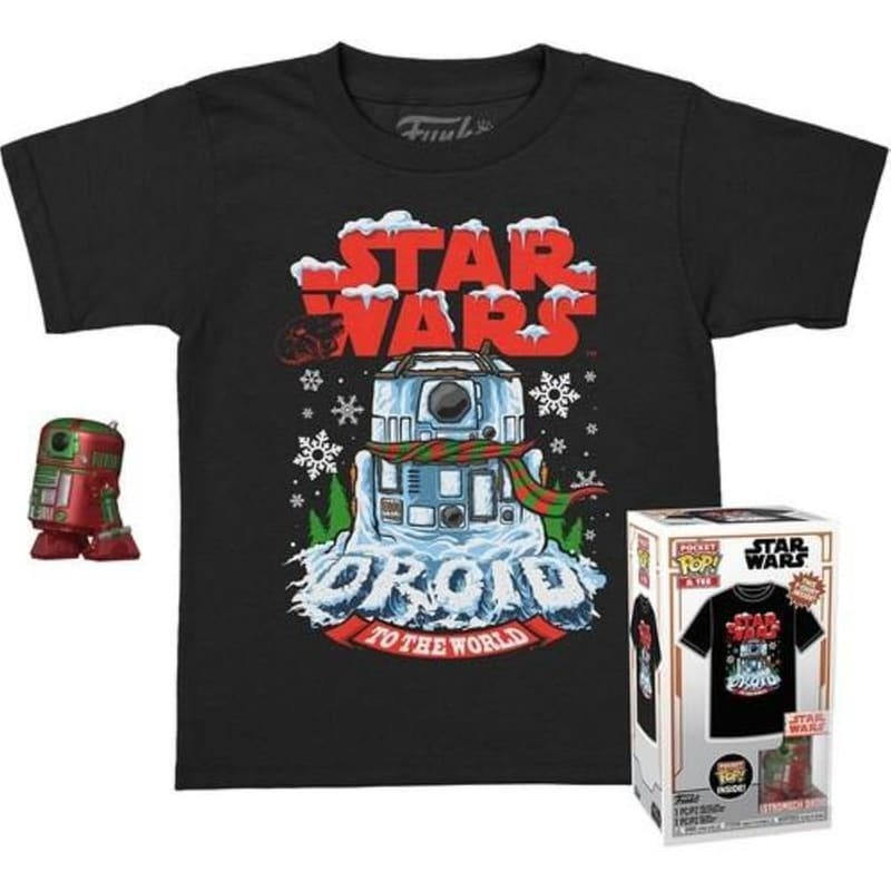 FUNKO Funko Pop! Box - Star Wars - Holiday R2-d2 Pocket Pop! Tee (xl-kids)