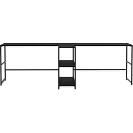 Γραφείo Μελέτης 24Mall Mentre από Μοριοσανίδα 240x60x72 cm - Μαύρο