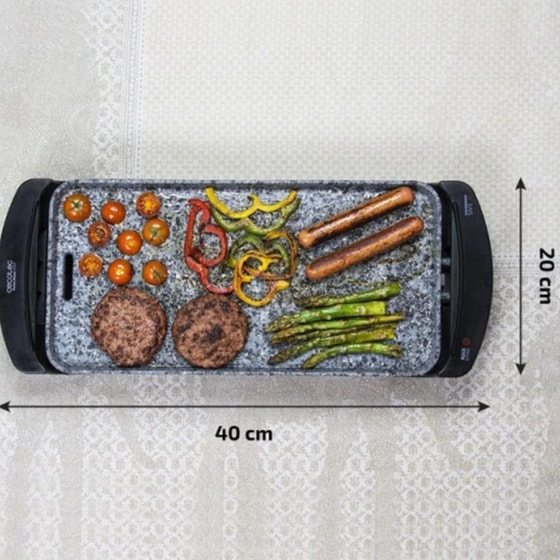 CECOTEC Rock&Water 2000 Cecotec CEC-03052 1800 W Γκρί Ηλεκτρική Ψηστιέρα - Γκριλιέρα image 3