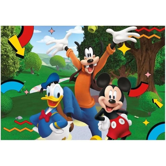 Παζλ Clementoni Super Color Mickey Mouse Club House (104 Maxi Κομμάτια) image 1
