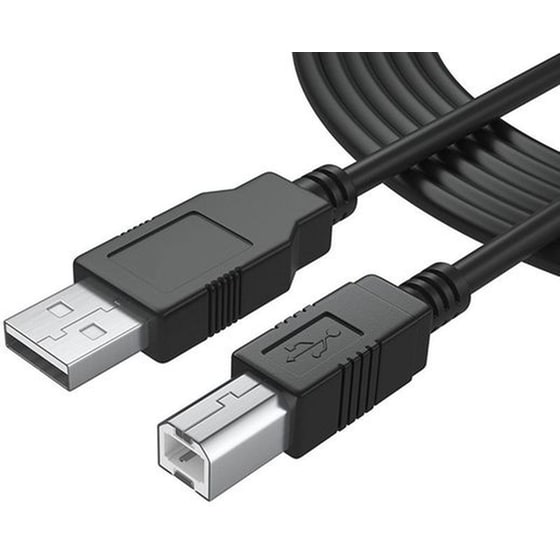 Καλώδιο δεδομένων Powertech USB 2.0 σε USB-B 1.5m - Μαύρο image 0