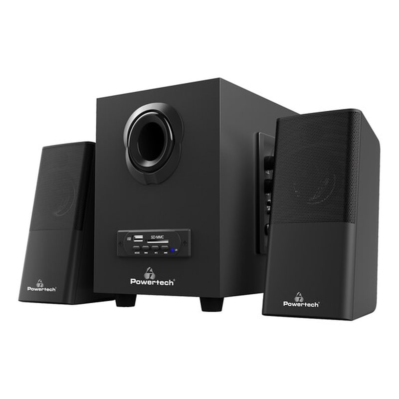 Ηχεία 2.1 Powertech Premium Sound Pt-846 16W - Μαύρο POWERTECH
