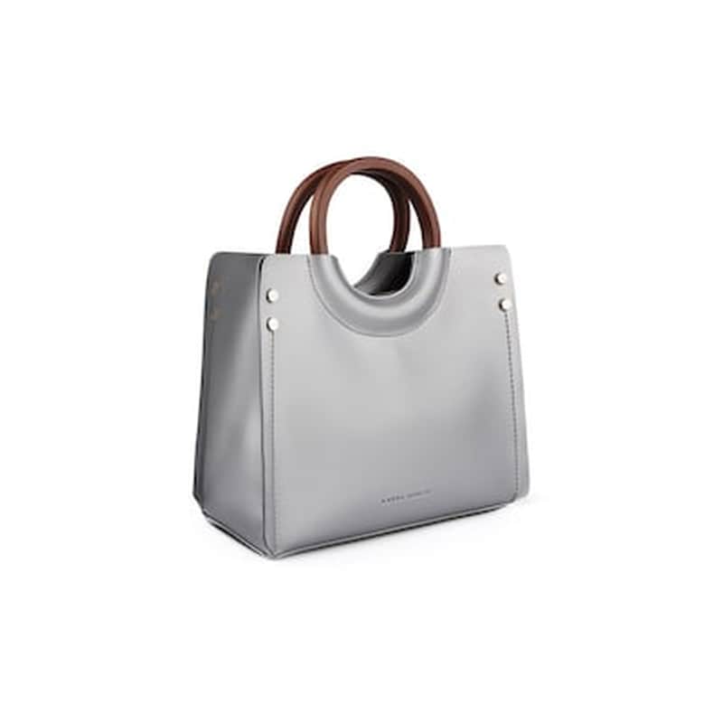 LAURA ASHLEY Γυναικεία Τσάντα Χειρός Με Λουράκι Χρώματος Ασημί Laura Ashley Ivy 651las0968