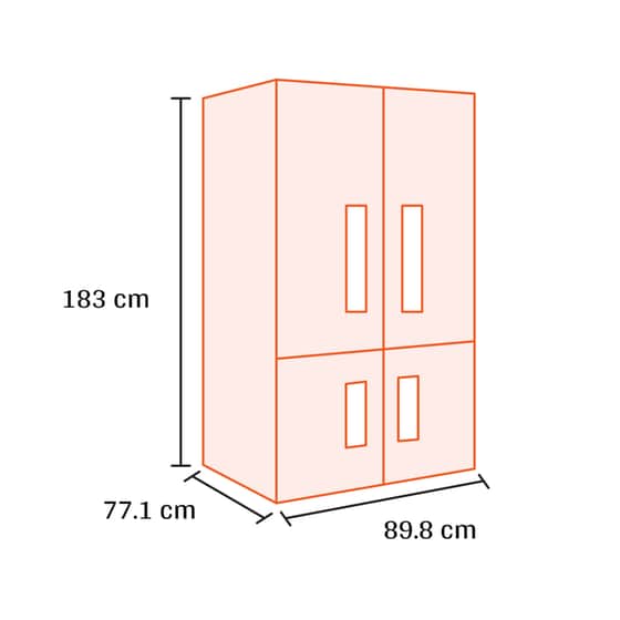 SHARP SJ-MP780DBS No Frost 572 Lt Ασημί Ψυγείο Ντουλάπα image 1