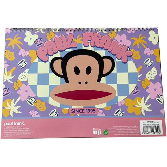 Μπλοκ Ζωγραφικής Paul Frank Α4 1995 30 Φύλλων image 0