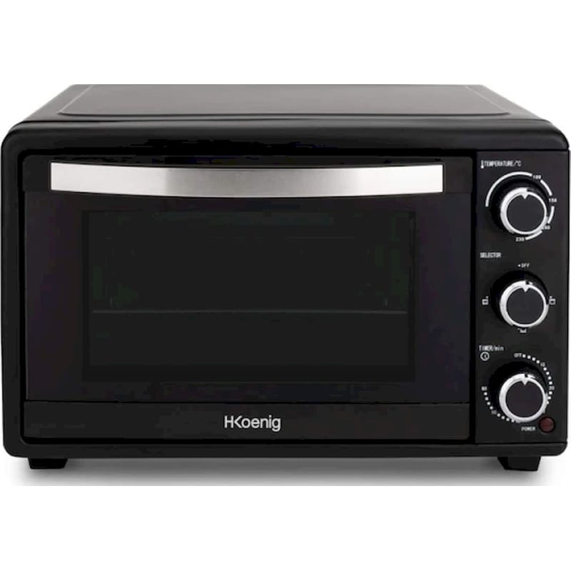 H.KOENIG FO25 25 Lt Μαύρο Ηλεκτρικό Φουρνάκι