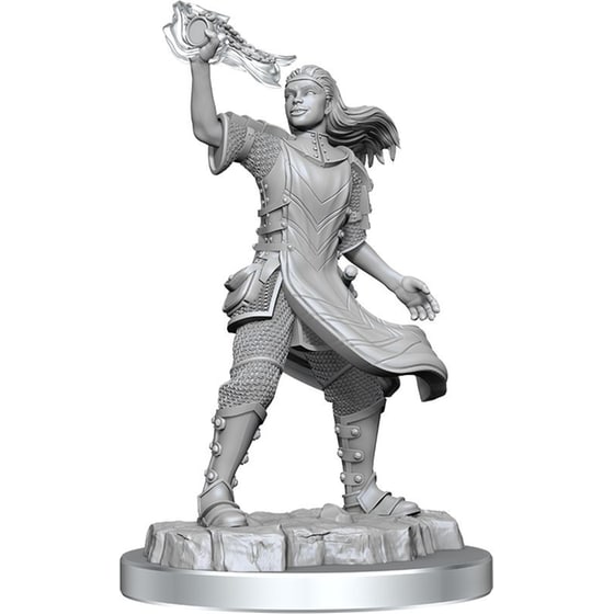 Nolzur's Mini Aasimar Female Cleric Dungeons & Dragons WIZKIDS image 0