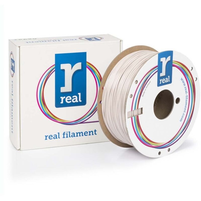 Real Filaments νήμα 3D εκτυπωτή PETG - 1kg 1.75mm - Λευκό