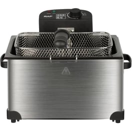 RAF R-5249 με Διπλό Αποσπώμενο Κάδο 2000 W 7.5 L Ασημί Φριτέζα Λαδιού