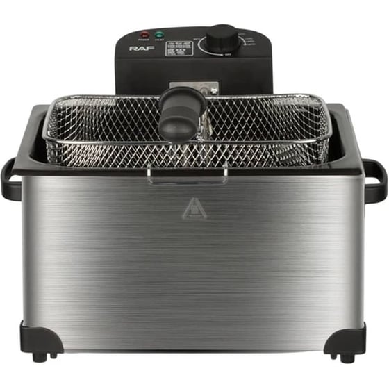 RAF R-5249 με Διπλό Αποσπώμενο Κάδο 2000 W 7.5 L Ασημί Φριτέζα Λαδιού image 0