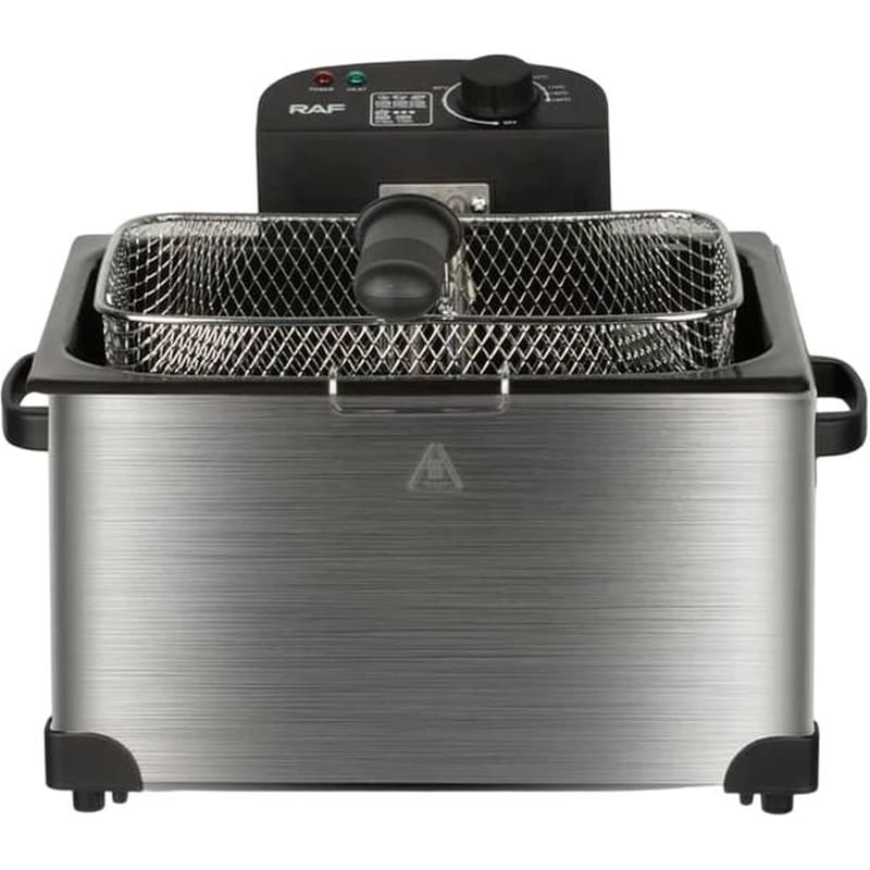 RAF RAF R-5249 με Διπλό Αποσπώμενο Κάδο 2000 W 7.5 L Ασημί Φριτέζα Λαδιού