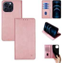 Θήκη Apple iPhone 15 Pro Max - Sonique Vintage Magnet Book - Ροζ Χρυσό