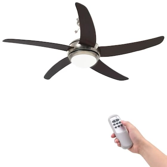 VIDAXL 50539 Ανεμιστήρας Οροφής 115W 128cm με Φως και Τηλεχειριστήριο image 1