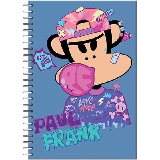 Τετράδιο Σπιράλ Paul Frank Α4 2 Θεμάτων Bubble Punk image 0