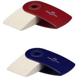 Γόμα Faber Castell Sleeve Κοκκινο/Μπλε