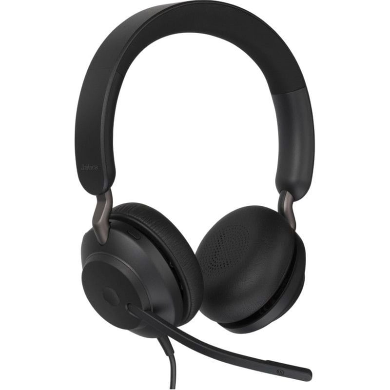 JABRA Ακουστικά Κεφαλής Jabra Evolve2 40 SE Stereo με Μικρόφωνο - Μαύρα