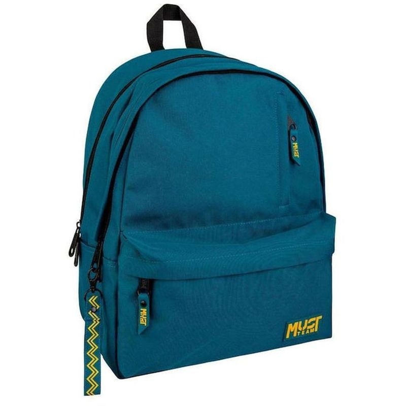 Τσάντα Πλάτης Must Team Monochrome Classic Πετρόλ με Κίτρινο