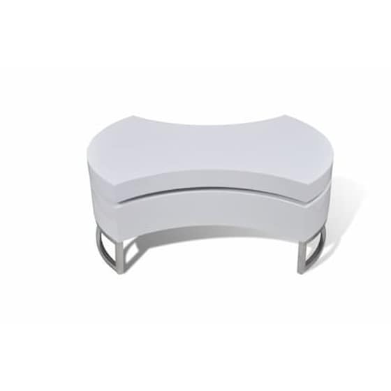 Τραπεζάκι Σαλονιού VidaXL Πολυμορφικό από MDF 80x32.5cm - Λευκό image 5