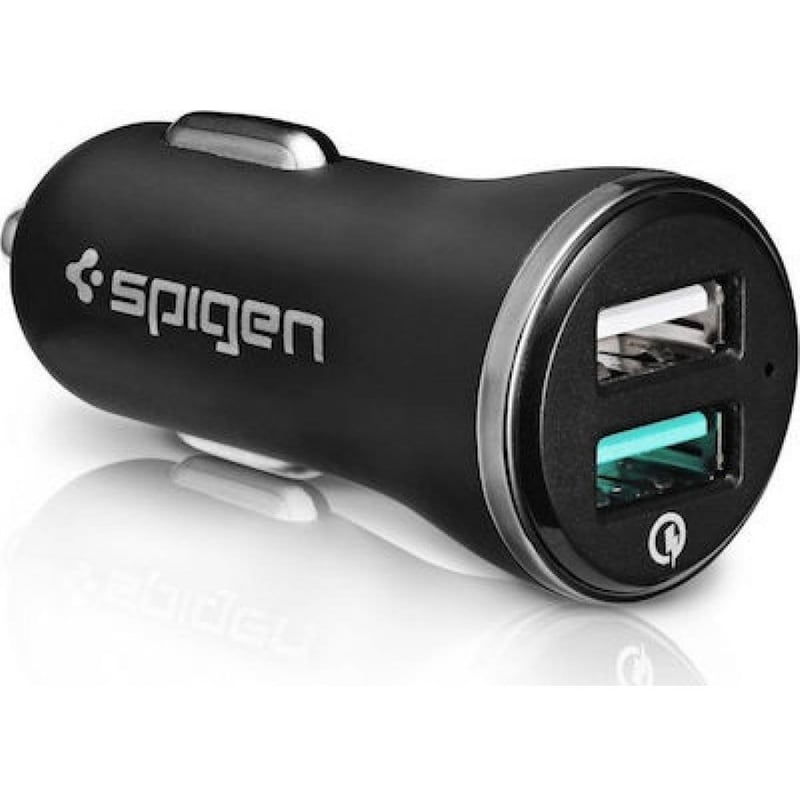 Φορτιστής Αυτοκινήτου Spigen 000CG20643 2x USB-A - Μαύρο