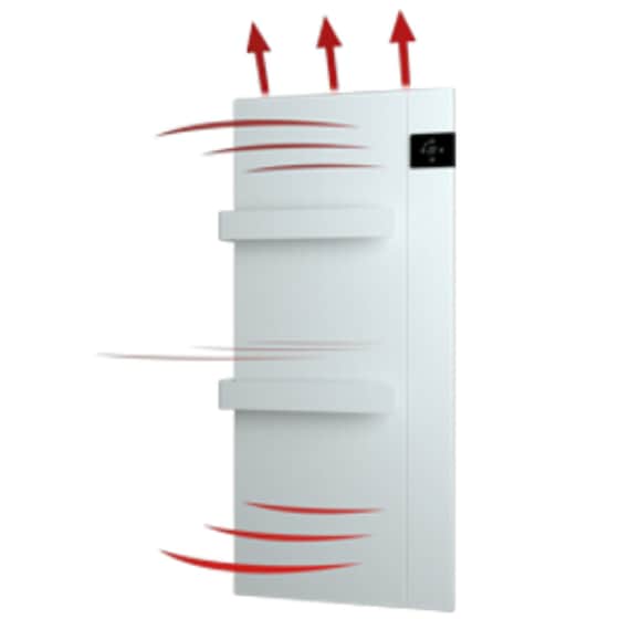 RADIALIGHT ONSEN 750 W Λευκό Θερμαινόμενη Πετσετοκρεμάστρα Μπάνιου image 3