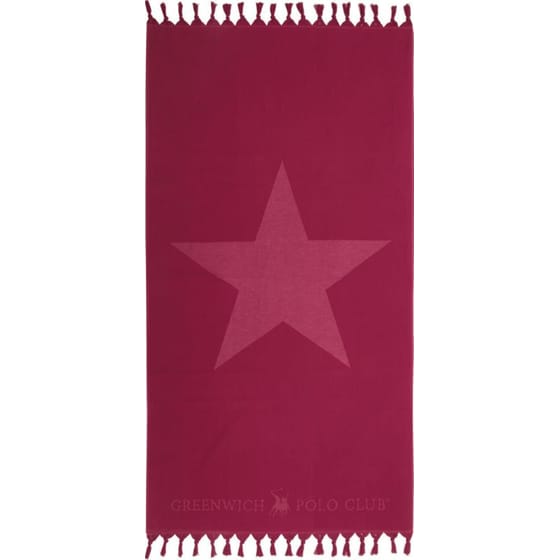 Πετσέτα Θαλάσσης Greenwich Polo Club Jacquard Star 90 x 170 cm - Κόκκινο image 0