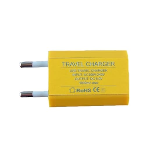 Φορτιστής Πρίζας Oem Usb Mini 1A - Yellow image 0