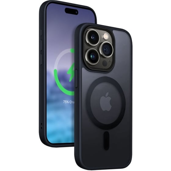 Θήκη Apple iPhone 15 Pro Max - Crong Hybrid Frost Mag Cover - Navy image 0
