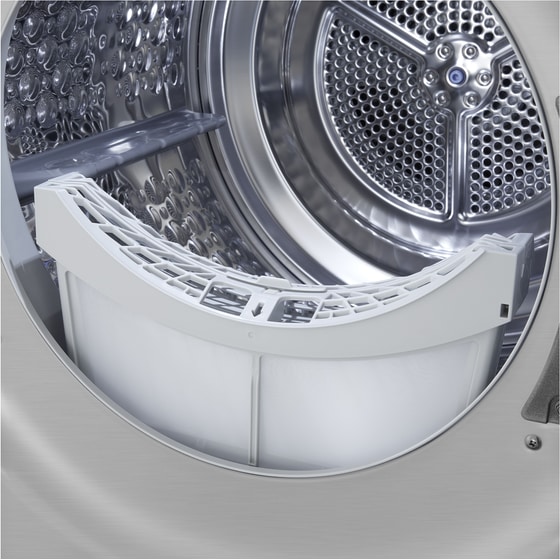 LG RHX7009TSB 9 kg με Αντλία Θερμότητας Ασημί Στεγνωτήριο Ρούχων image 14
