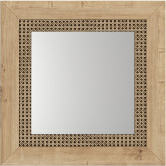 Διακοσμητικός Καθρέπτης 24Mall Procida Ξύλινο 72x72 cm - Καφέ image 0